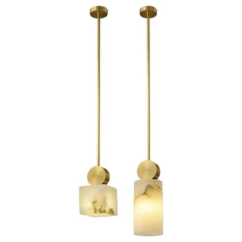 Marble Copper Pendant Lamp 2
