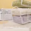 Practical PVC Quilt Storage Bag Transparent Reusable Bed Sheet Organiser Pouch Dustproof Tote Bag for Pillow Blanket 5