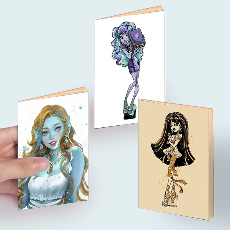 A6 Notebook Di Alta Qualità Fasion Monster Girls Dolls Draculaura/Clawdin Wolf/Franky Stein / Wydowna Spider Note Books Cosplay