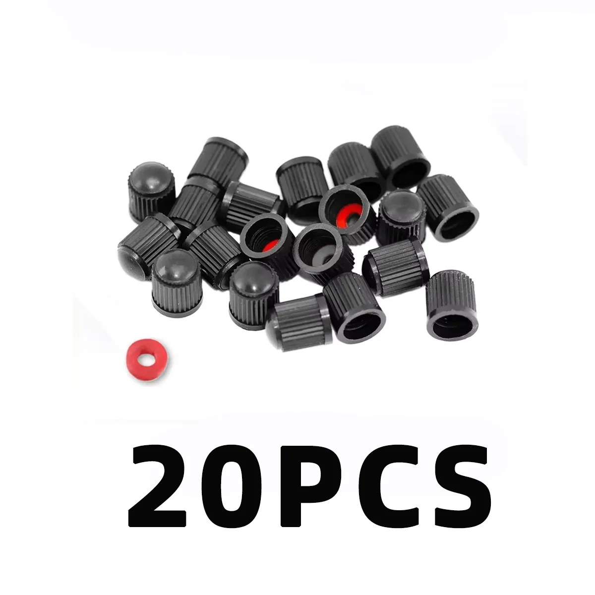 Pack of Tyre Valve Dust Caps for Car Air Nozzles - Tire and Wheel Accessories