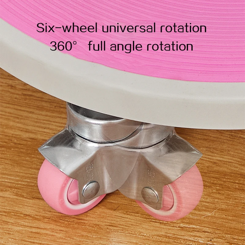 6 Caster Ab Roller, Ab Exercise Equipment with Knee Pads, Roller Wheel for Core Exercise Thickened Silent abs disc thickened