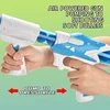 Air Powered Children Interactive Aerodynamic Gun EVA Soft Bullet Air Shoot Gun Desktop Indoor Outdoor Shooting Game for Kids 3