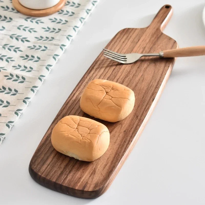 Kitchen Wooden Chopping Blocks Cutting Board Pizza Bread Fruit Sushi Tray Hangable Kitchen Tool