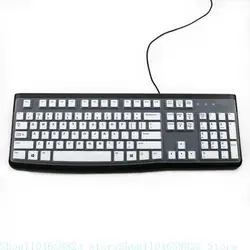 Dustproof Waterproof Transparent Silicone Keyboard Cover Protector (White)