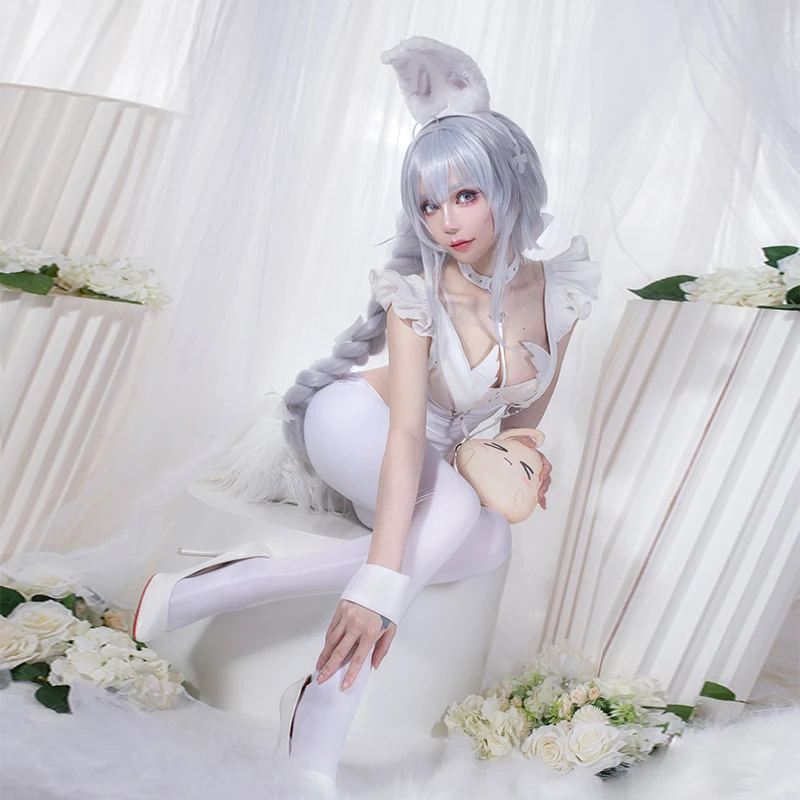

Azur Lane Le Malin Cosplay Costume Women Fancy Bunny Suit Game Outfits Sexy Lingerie Halloween Carnival Uniforms Custom Made