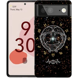 Whimsical Zodiac Shockproof Silicone Phone Case Cover - Pixel 6 5g (A10)
