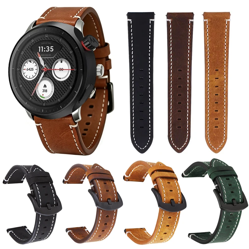 Classic Genuine Leather Watchband Replacement Strap - Premium Watch Accessories Collection