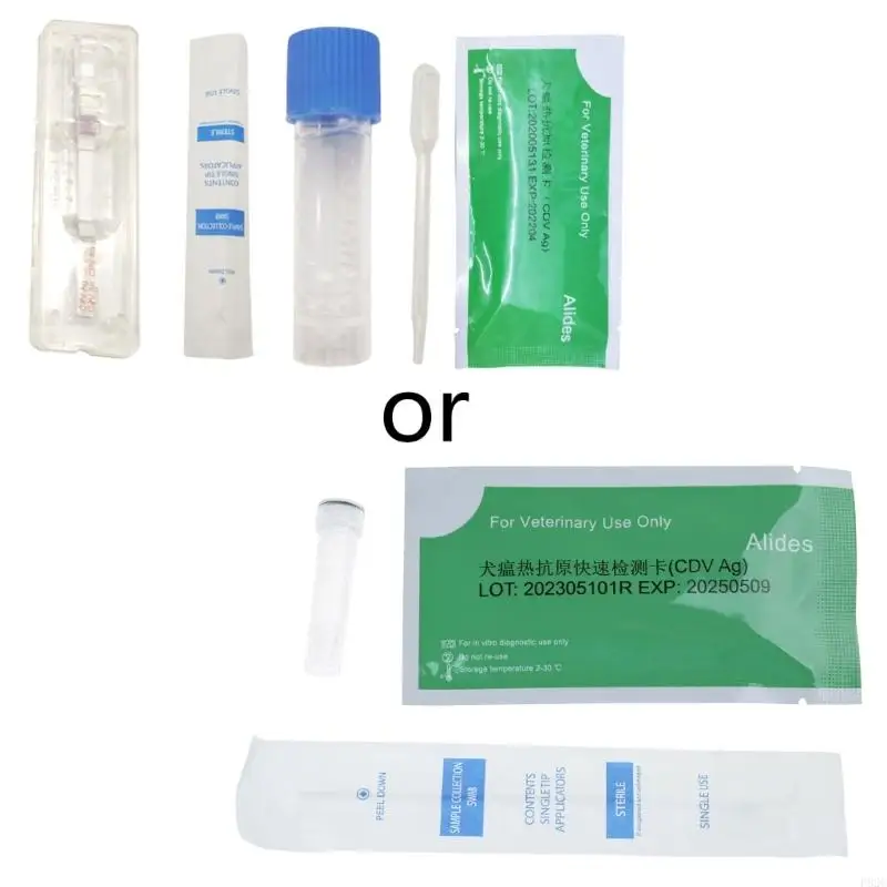 P82C 20pcs CPV CDV FPV TOXO CCV Test for Dogs or Cats Test Kits for Detecting Harmful Internal Parasites and Worm in Your Pet