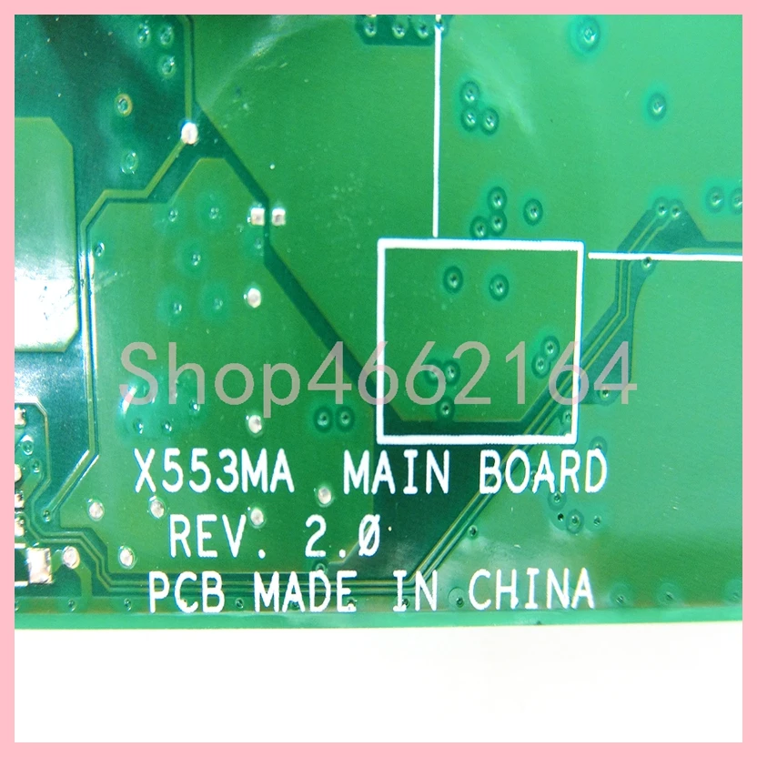 Placa-mãe Laptop Cpu para Asus X553ma N2840 N2930 A553m X503m F503m X553ma F553m F553ma D553m Notebook Mainboard - Imagem 6