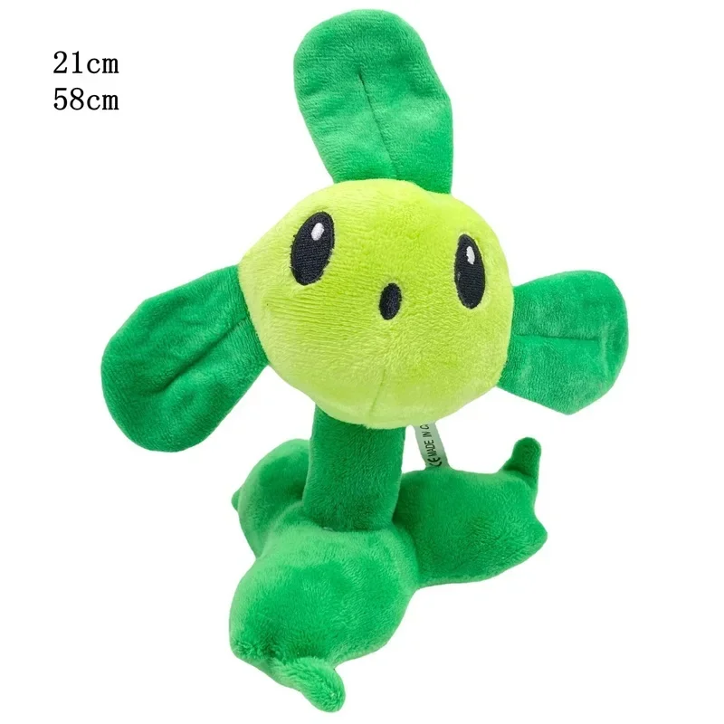 Cute Plush Peashooter Toy – Soft and Stuffed Snow Pea Doll