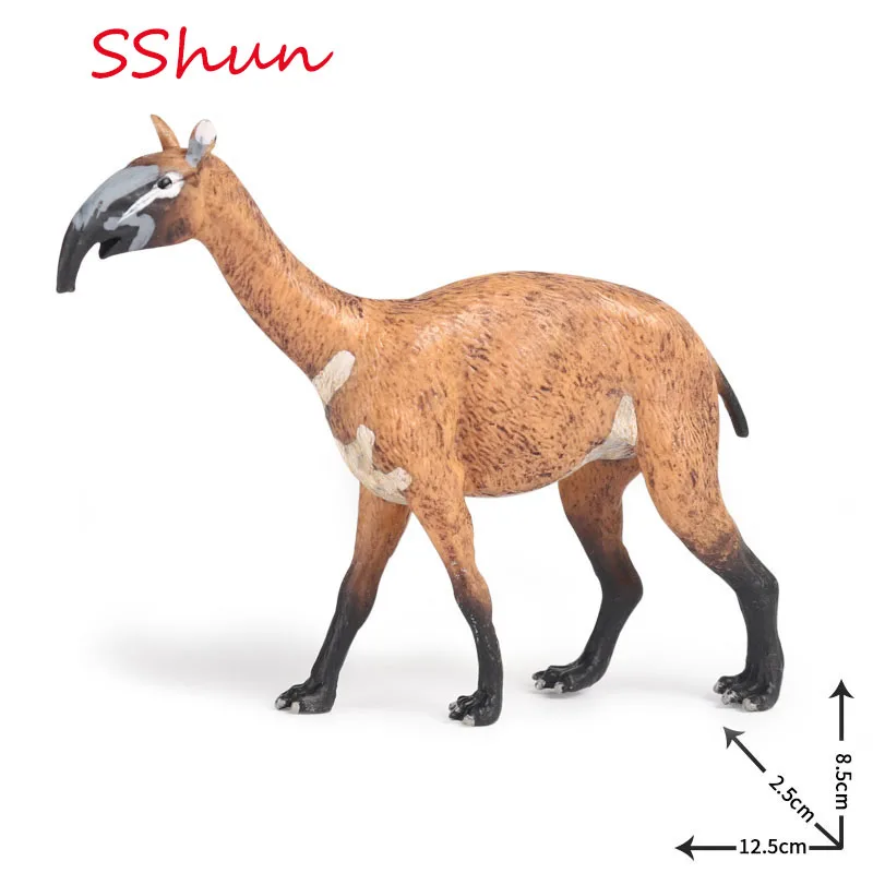 

12.5*2.5*8.5cm children simulation animal model ancient beast model toy long-necked camel sliding distance beast rear bow beast