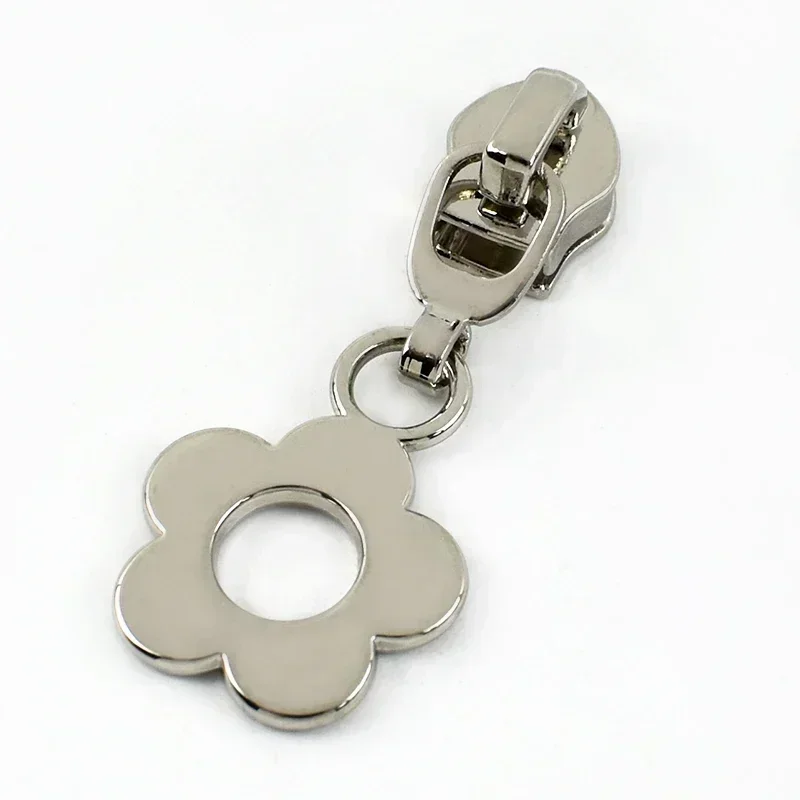 Silver Nylon Zipper Puller Repair Kit – Versatile Hardware Accessories for Jackets, Pockets, and Handbags