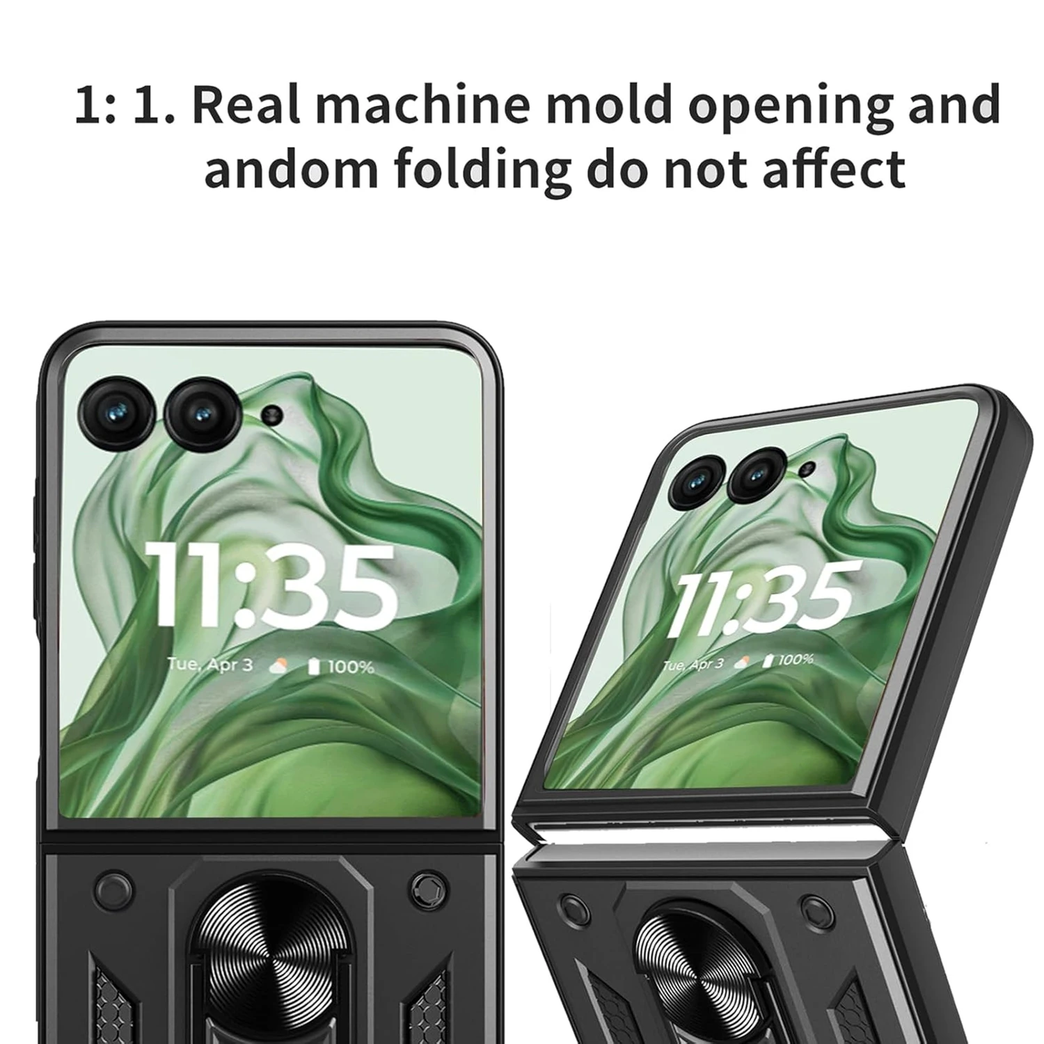 Rugged Military Armor Phone Case with Ring Stand Holder