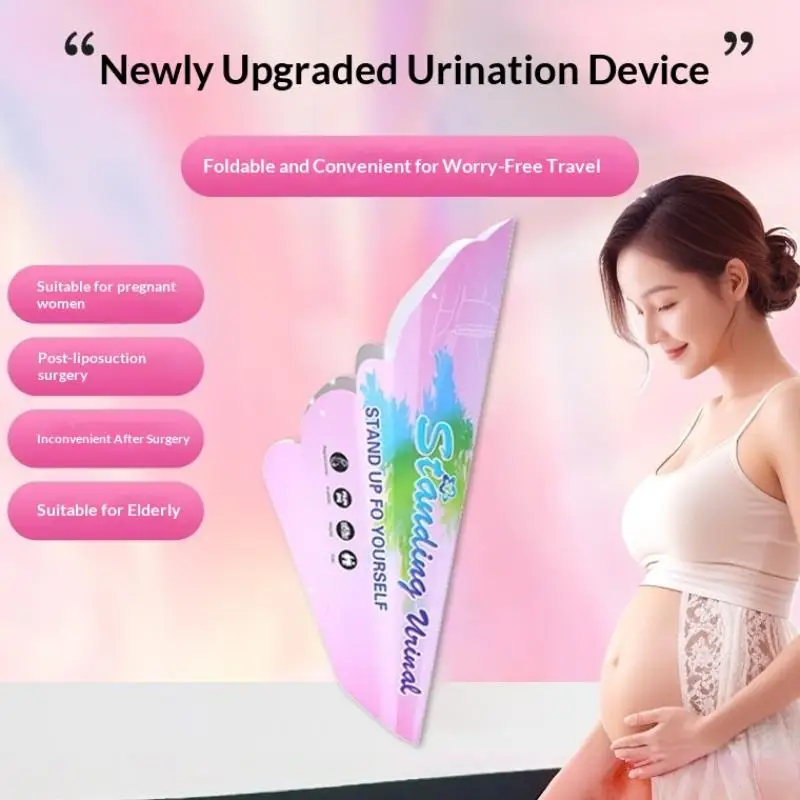 10개입 종이 소변기, 임산부용 스탠딩 소변기, 일회용 여성 소변기, 접이식 소변 종이컵