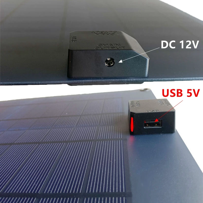 40w Solar panel Kit 12V/5V USB wasserdichtes Solarzellen Solar ladegerät für Camping im Freien Wandern Reise Auto Yacht RV Batterie ladung