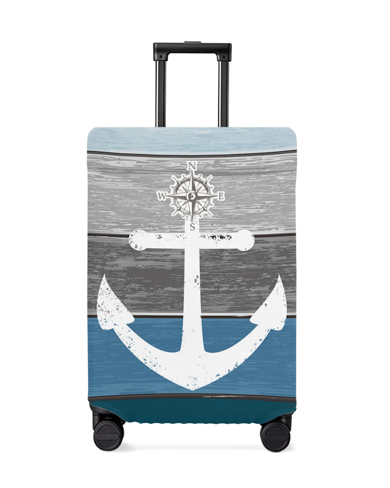 vintage-farm-barn-wood-grain-anchor-blue-luggage-protective-cover-travel-accessories-suitcase-elastic-dust-case-protect-sleeve