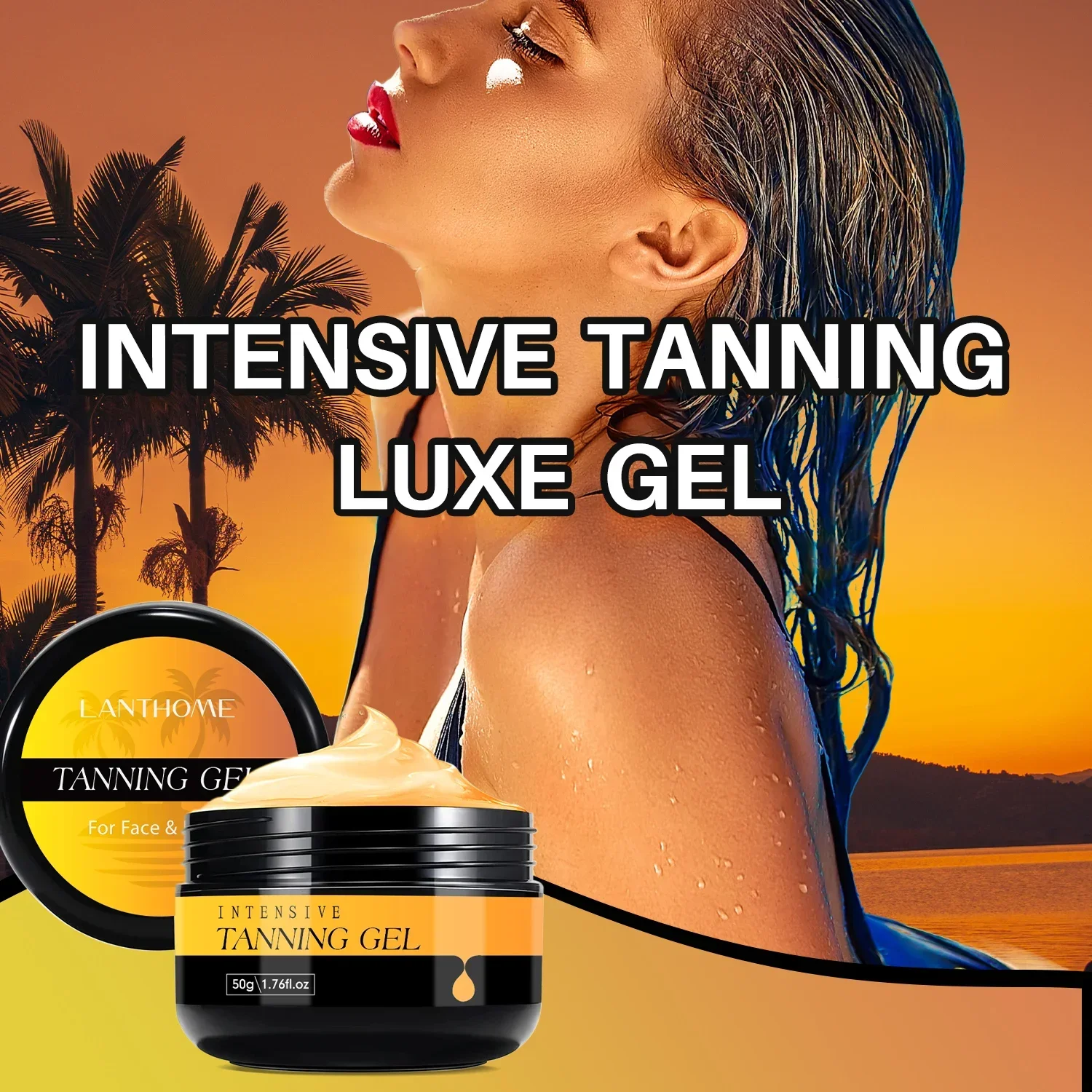 50g Natural Tanning Gel Cream for Face and Body