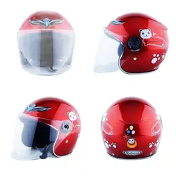 50-54 cm Children Love Kids Helmet With Cartoon Pattern New Motorcycle Children Helmet Motorcycle Open Face Helmet Kids Helmet