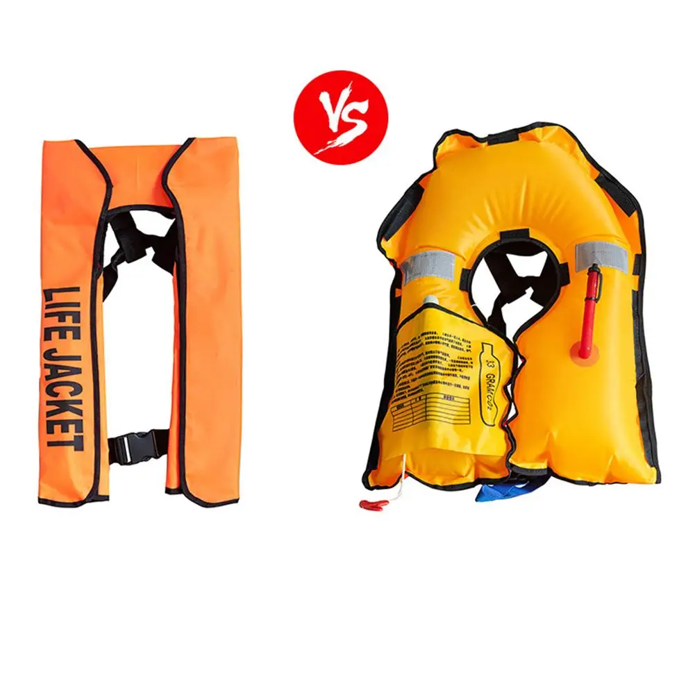 1pc Inflatable Life Jacket Swimming Survival Jacket Professional Fishing Life Vest Manual Inflatable Adult Swimwear Water Sports