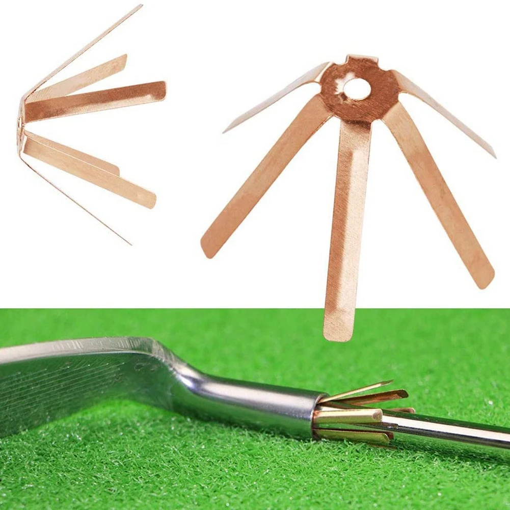 20Pcs Universal Brass Golf Adapter Spacer Shims Fit 0.335 Golf Shafts Shim Adapter Golfing Club Shafts Accessories 3