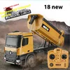 Huina 573 Large Dump Truck Alloy Huina La Earth Truck Remote Control Engineering Vehicle Charging Car Children Toy Birthday Gift 3