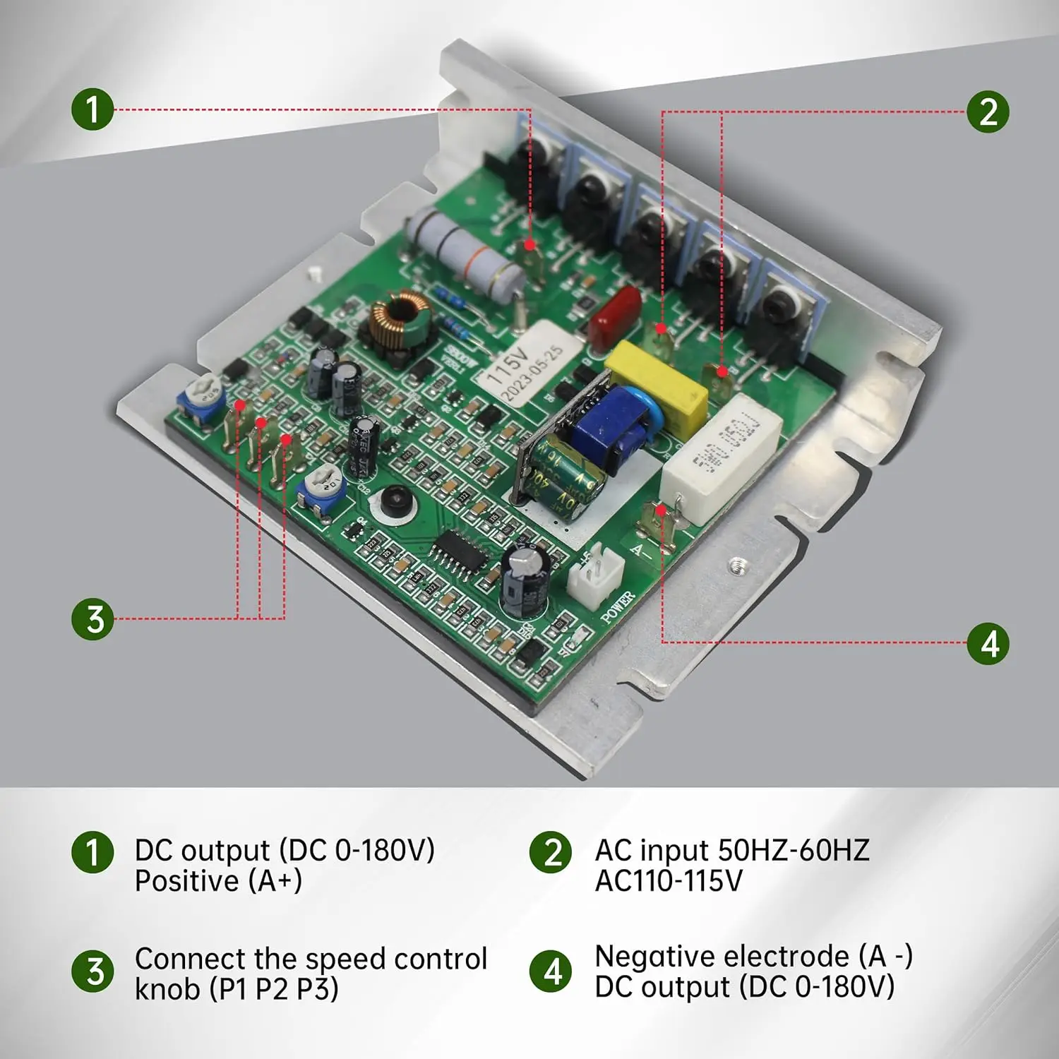 Mini lathe Main Control Board CJ0618 CD WM210 Circuit Board