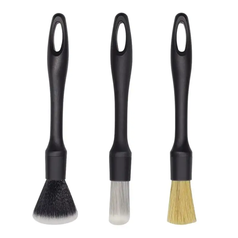 Car Detail Brush Kit Car Cleaning Detail Brush Multi-Purpose Soft Bristles Interior Cleaning Set For Dashboard Center Console цена и фото