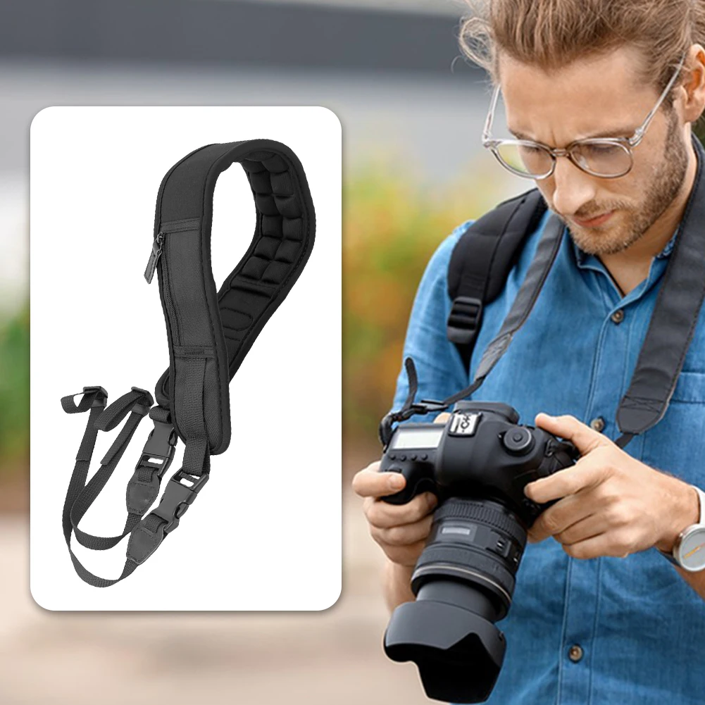 Thick Padded Camera Shoulder Strap with Quick Release for Digital Cameras