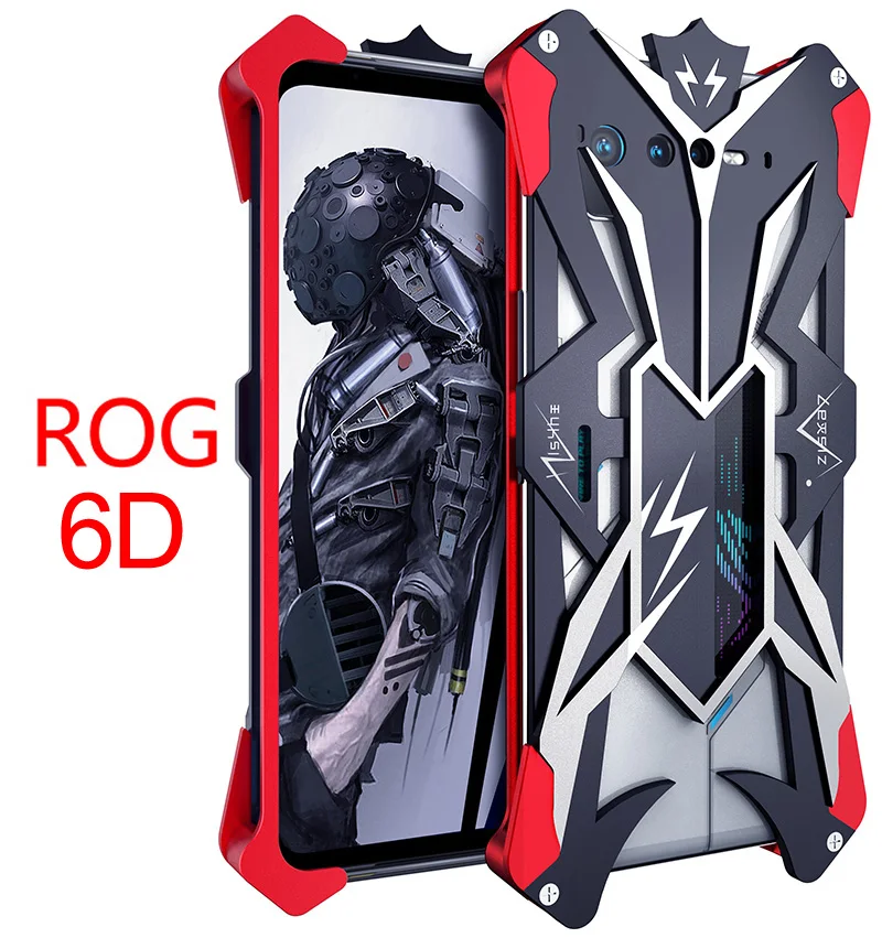 Originale Zimon Metal Luxury New Thor Heavy Duty Armor Custodia In Alluminio Per Telefono Asus Rog 6 Rog6 Pro 6D Ultimate Cover
