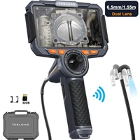 Teslong TF600 6” IPS Screen 6.5mm dual lens 360 Articulating Borescope with 4-Way Joystick Articulation WIFI 1