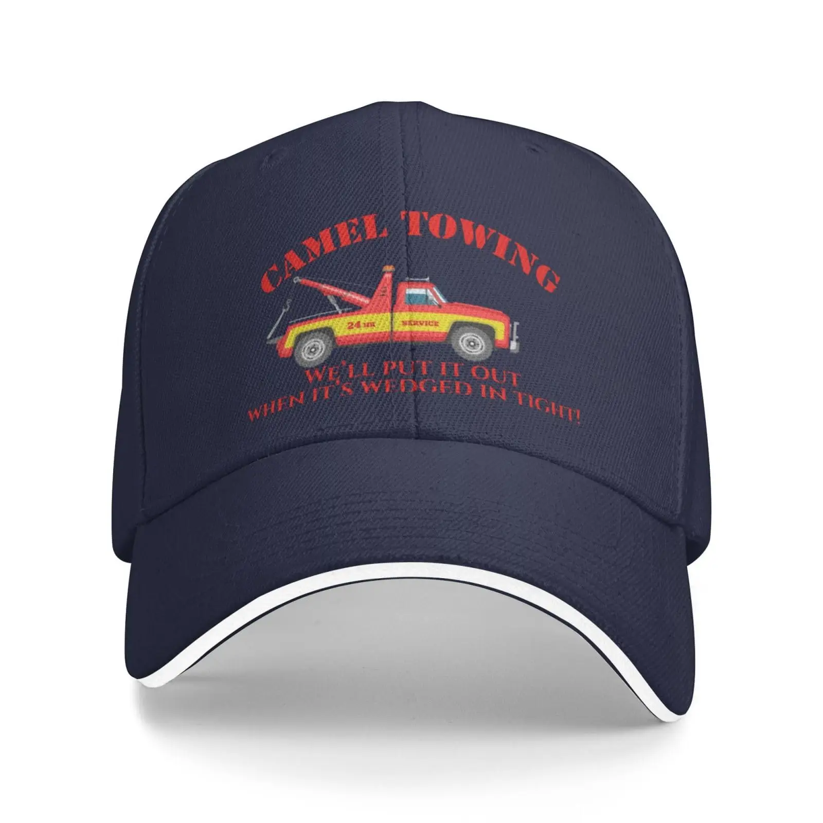 Camel Towing Navy Blue Cowboy Hat Trucker Hats Snapback Hat Baseball Cap for Men Women Adjustable