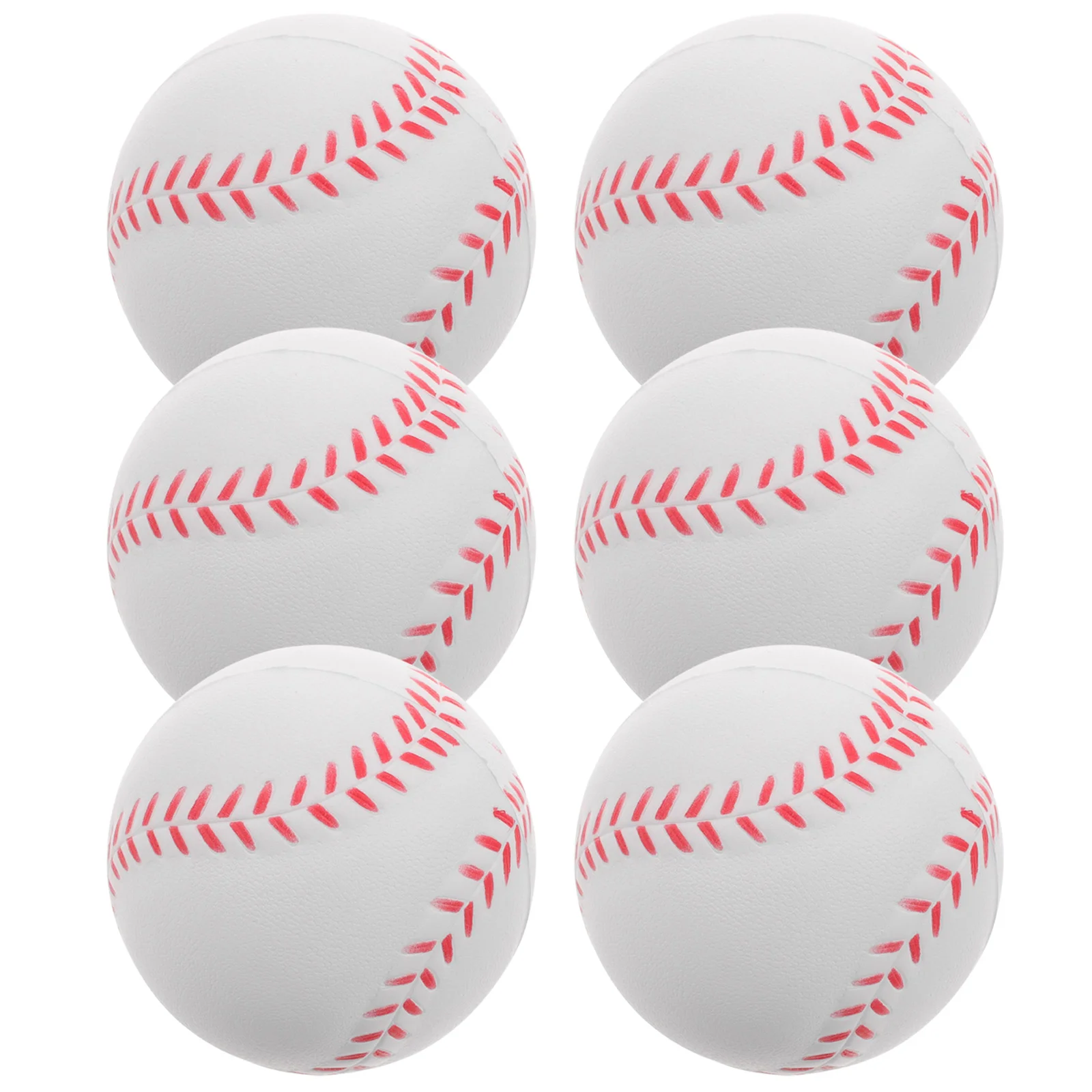 6Pcs Sponge Training Baseball Pitching Batting Kids Tennis Balls Bases Softball Sports Pu Practice Baseball Outdoor sports