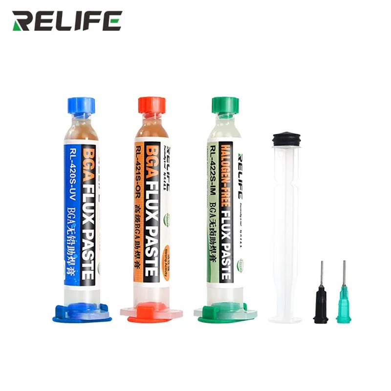 

Mobile Phone Chip Welding Repair: RELIFE RL-420S BGA Rosin Flux - Halogen-free, Lead-free, Resistant-free, Corrosion-free, Clean