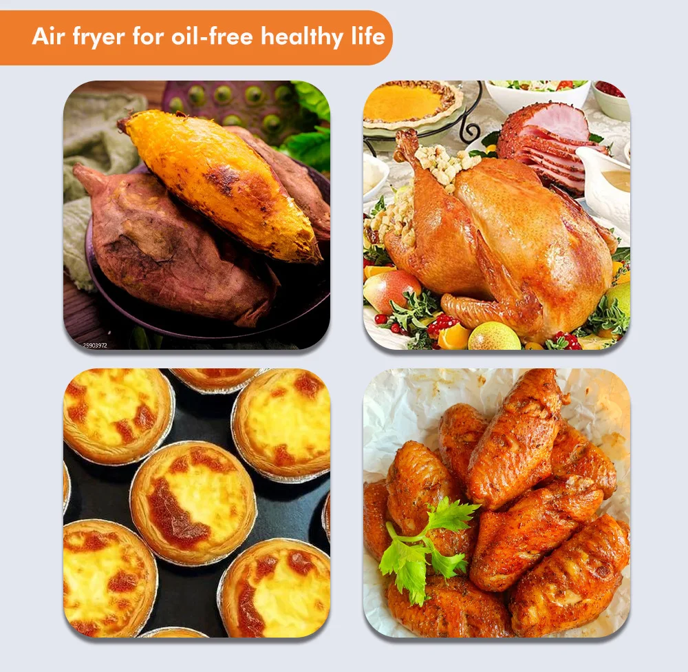 Raf Air Fryer 8 Liter Multi-Functional Intelligent 1700W Automatic Fryer