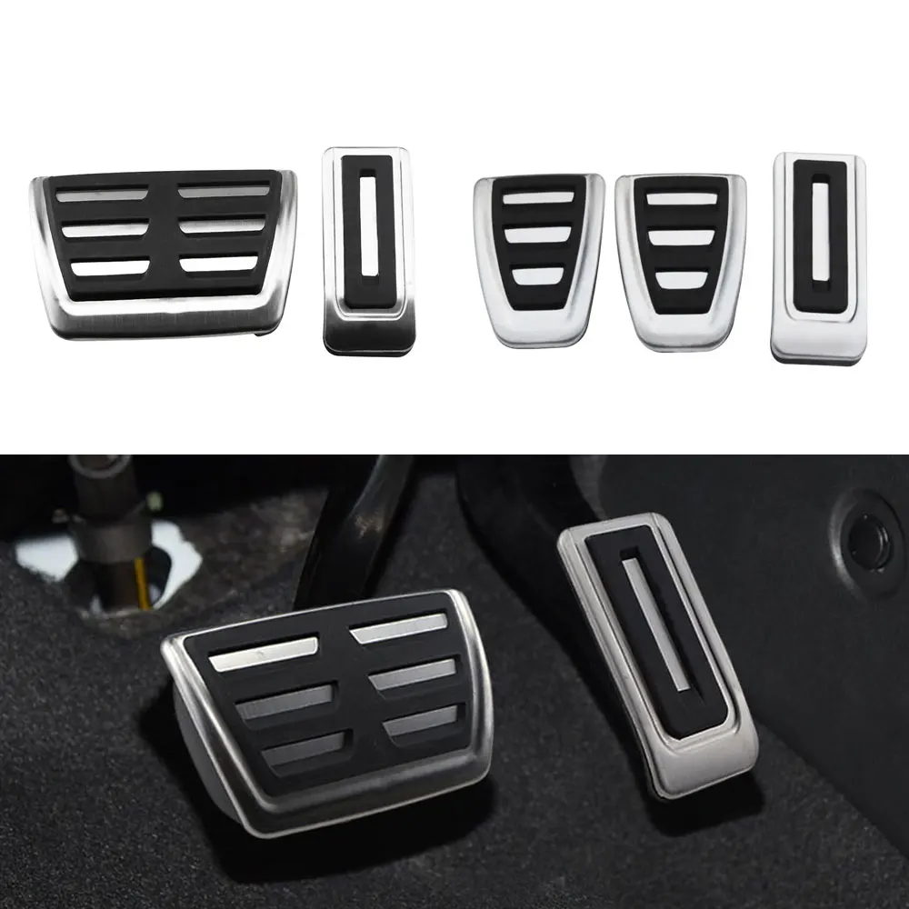 Stainless Steel Pedal Cover Fuel Brake Footrest For VOLKSWAGEN Vw Transporter Multivan T5 T6 Caravelle T6