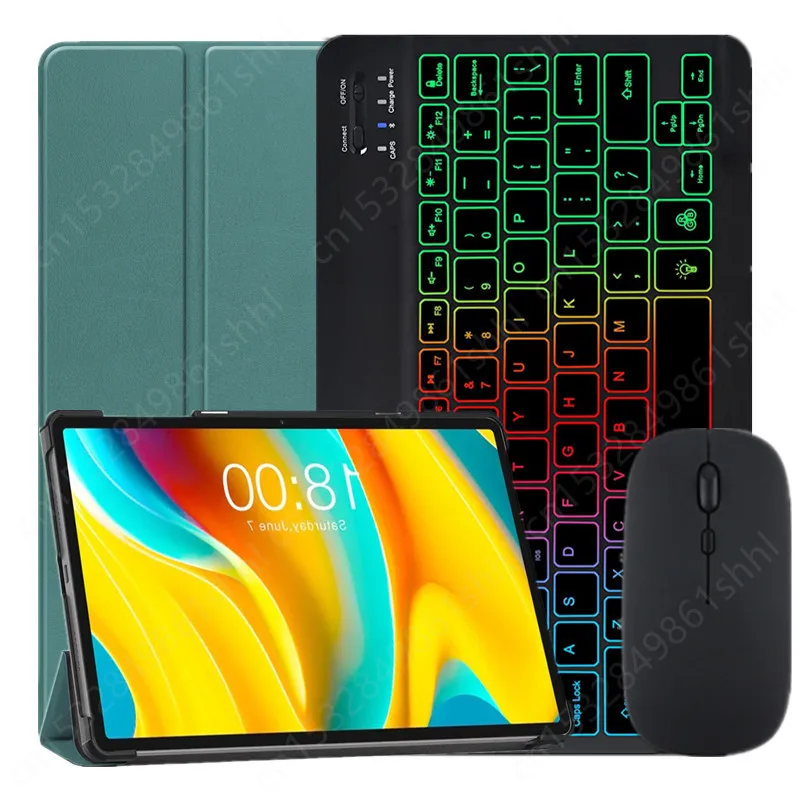 Capa para Teclado Rainbow Backlight Capa para Teclast T50 Pro 11 2023 Russo Espanhol Português