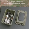 Outdoor Tissue Case Desktop Napkin Paper Storage Box Portable 1.1L Camping Picnic Seasoning Bottle Organizer Sundries Bucket 5
