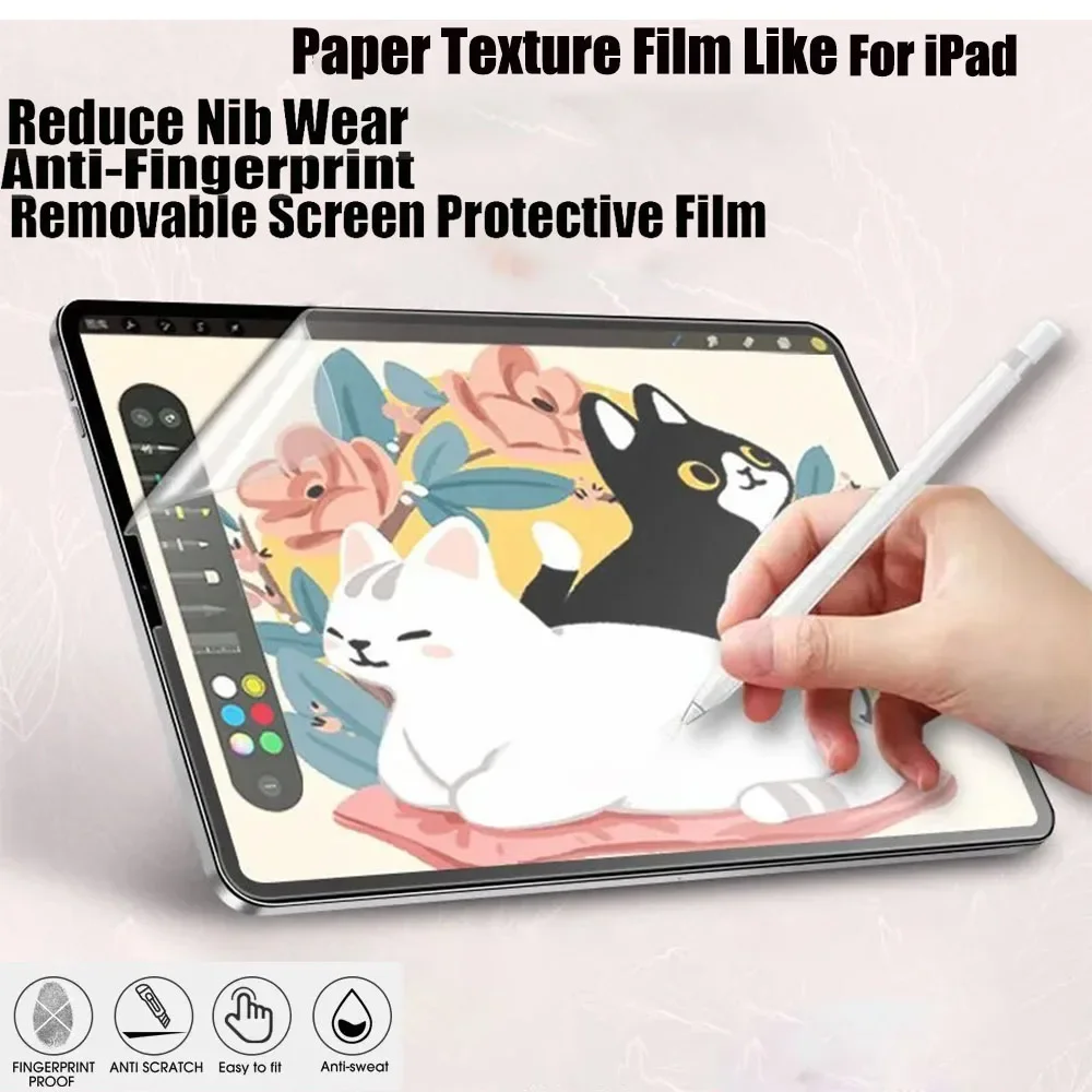 

Paper Feel Screen Film For Apple iPad 7 8 9 2019 2020 Screen Protector Matte Film For Apple iPad iPad Air 9.7 10.5 10.9 inch