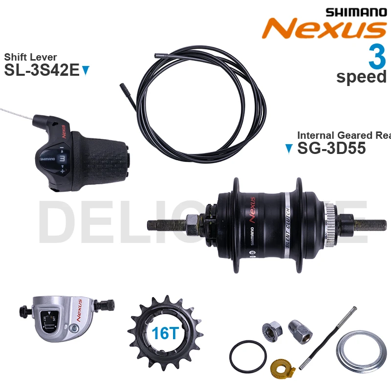 SHIMANO NEXUS Internal Geared Hub SG3D55 Shift Lever SL3S42E SMBC06