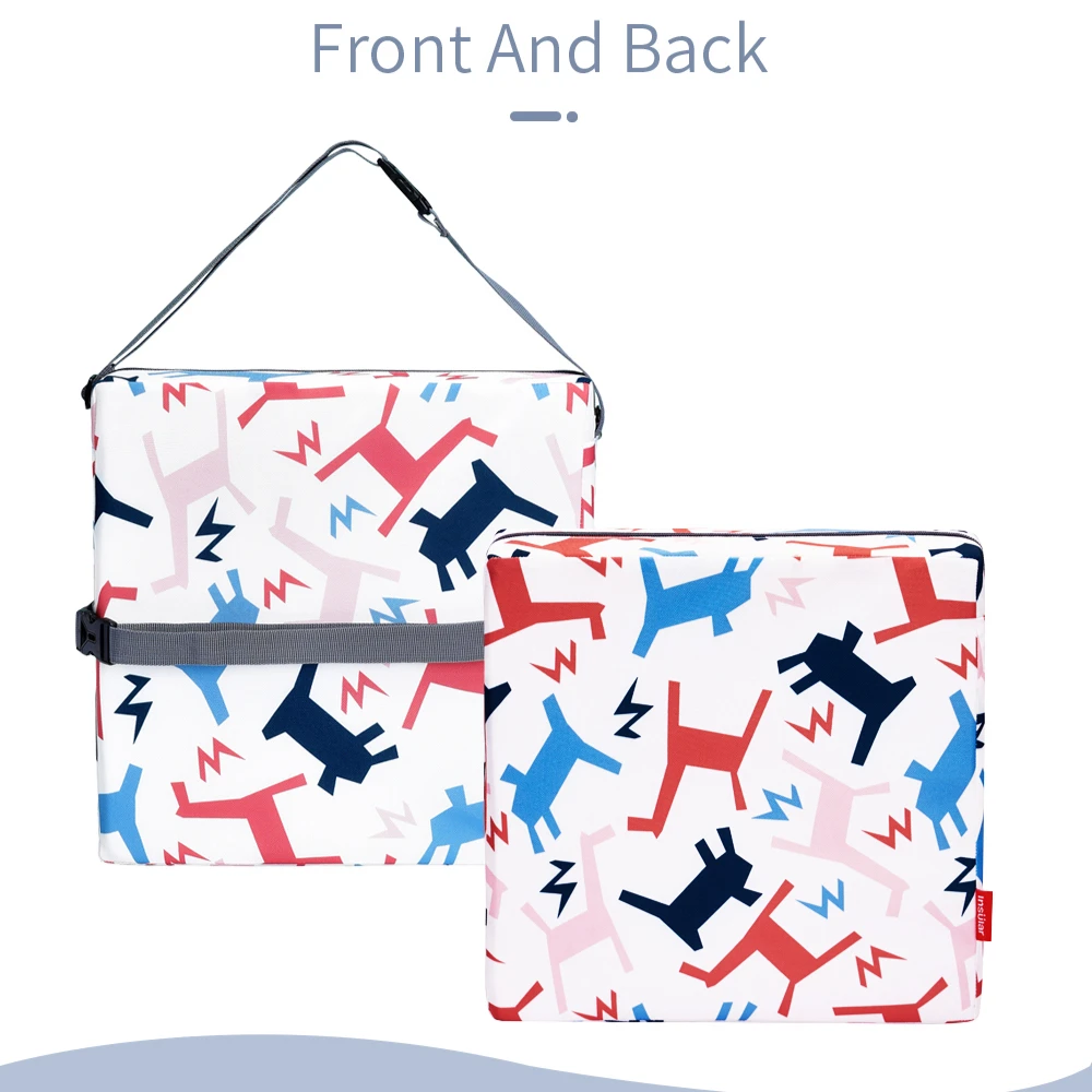 INSULAR Children Increased Chair Pad Multifunction Anti-Skid Increase Seat Baby Dining Cushion Adjustable Chair Booster Cushion