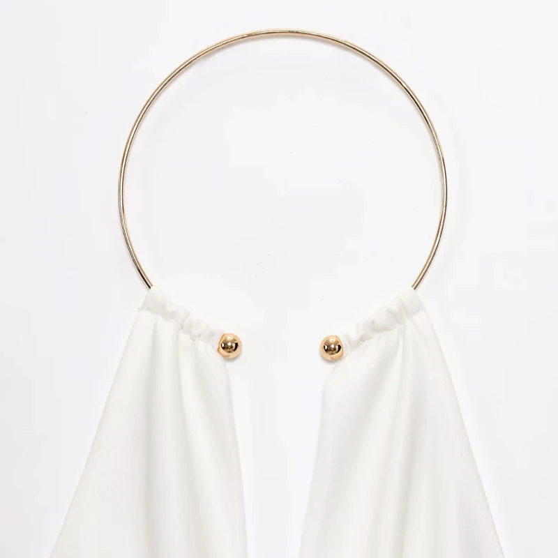 halter ring bodysuit outfit detail