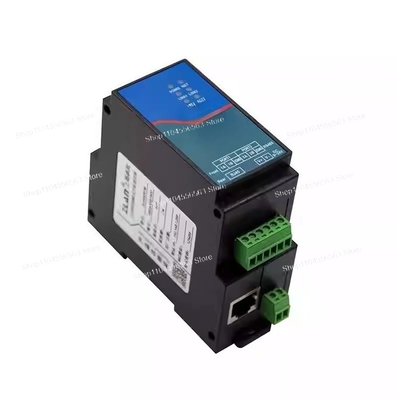 8포트 시리얼 서버 (ZLAN 타입) | Modbus RTU/TCP, MQTT, JSON을 지원하는 RS485-이더넷 게이트웨이 | DIN 레일 마운트