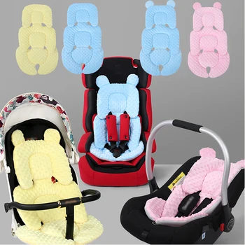 Four Seasons Baby Stroller Cushion – Breathable Infant Car Seat Insert Reversible Stroller Pad 1