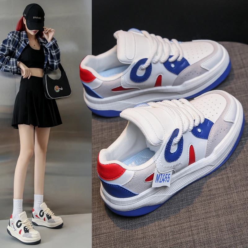 

Student Korean Version of Small White Shoes Female Tide 2023 Autumn New Breathable Platform Platform Shoes Casual Shoes