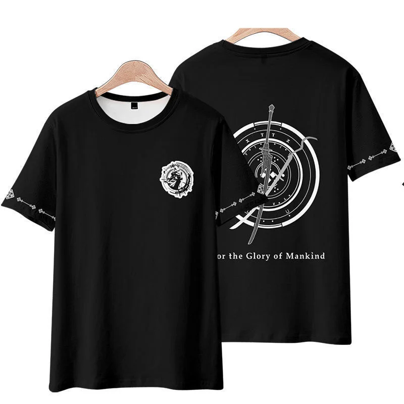 2024 Hot Game NieR:Automata 3D Digital Printing T-shirt Women Men Summer Short Sleeve Funny Tshirt Graphic Tees Cosplay Costume 5