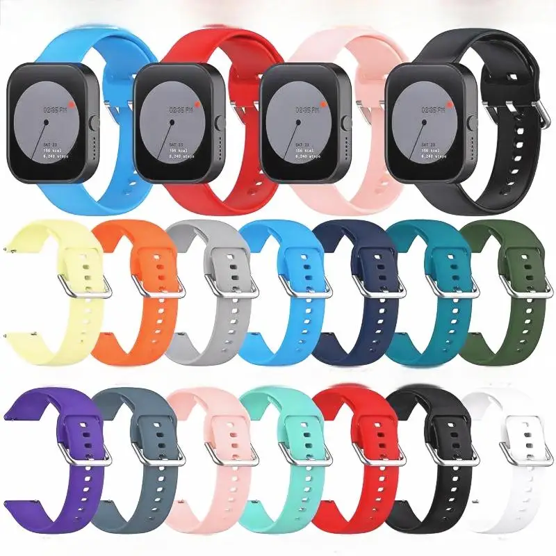 Enhanced Silicone Sports Wristband Bracelet 22mm