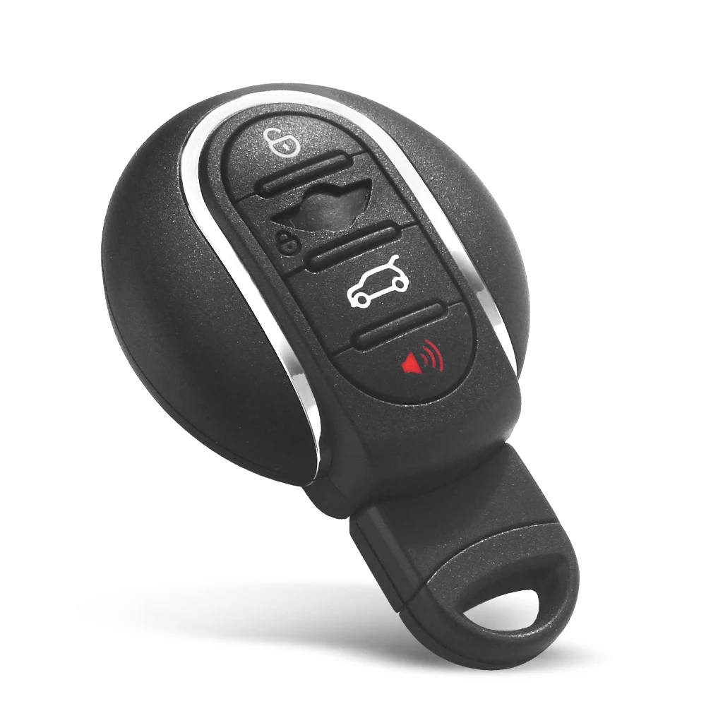 KEYYOU-3/4 버튼 자동차 키 케이스 홀더 스마트 원격 Fobs 커버 셸, BMW 미니 쿠퍼 F54 F55 F56 F57 F60 2015 2016 2017 2018