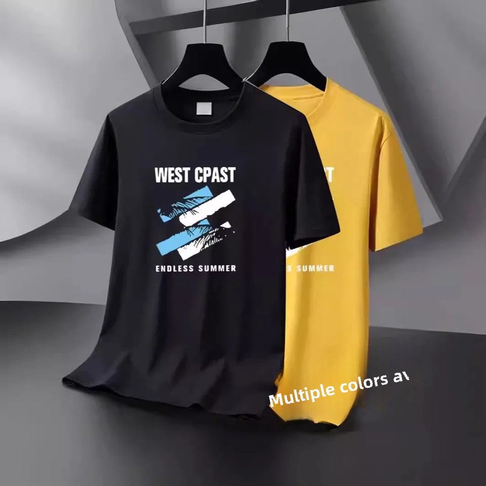 Fashionable Men's Short Sleeve T-Shirt Casual Versatile Round Neck Base Layer Top Cool Men's Shirt Summer Simple Style