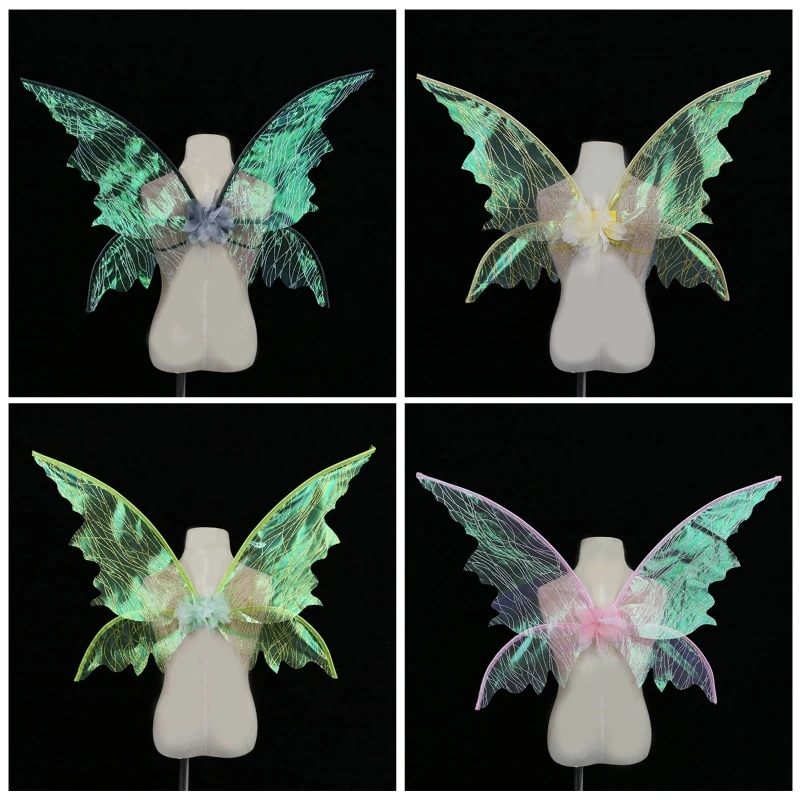 

Glitter for Butterfly Wings for Girl Dress Up Costume for Play Halloween Party F
