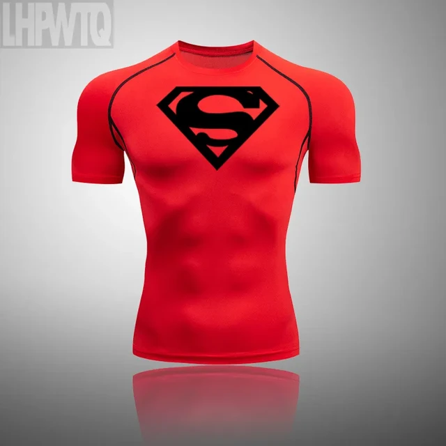 Men's Super hero Running Short Sleeve Printed T-Shirts Men